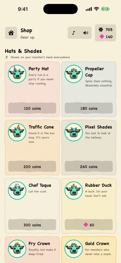 Hats in the shop